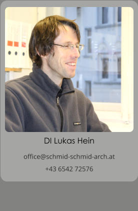 DI Lukas Hein office@schmid-schmid-arch.at +43 6542 72576